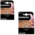 2x Duracell CR1220 DL1220 Lithium Knopfzelle 3V Batterie BR 1220 CR 1220