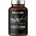 Libido Booster – MACA, Tribulus terrestrisn, Muira puama, Rhodiola rosea - Kapseln für Männer zur Steigerung von Libido, Empfindungen, Verlangen, Leidenschaft | ManLife LibiDose 90 vegane Kapseln