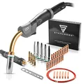 STAHLWERK MIG MAG Alu-Set AK25 MB25 Schweißbrenner mit 3m Schlauchpaket + Verschleißteile Set zum Aluminium Schweißen 28-teilig Gasdüsen + Stromdüsen + Düsenträger
