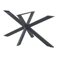 [en.casa] Tischbeine Oberau Tischgestell Metall für Couchtisch Beistelltisch 98 x 58 x 43 cm Tischfüße Spider Tischuntergestell Schwarz