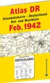ATLAS DR Februar 1942 - Eisenbahnkarte Deutschland: Gesamtes Eisenbahnstreckennetz der Deutschen Reichsbahn (Ost- und Westblatt)
