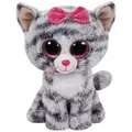 TY Beanie Boo regular 15 cm Kiki Grey Cat - Grau/Weiß