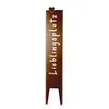 UNUS Gartenstecker "Lieblingsplatz", Gartenstecker Rost, 115x19,5 cm, Deko outdoor, Gartendeko für draußen, wetterfest