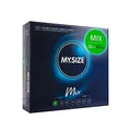 My.Size Mix Kondome Größe 1, 47 mm, Großpackung, | 28 Stück | Condome in 4 aufregenDen Sorten, mit Aroma, Farbe, Genoppt & Classic
