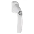 Hoppe Fenstergriff New York 0810S/US10 100Nm Aluminium F9016 / Verkehrsweiss 32-42 mm Secustik / (10764240)