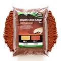 TE Terrarium Sand Color Cave Sand rot in 5, 10 und 25 Kg - natürlicher, grabfähiger Sand zum Bauen von Höhlen und Verstecken - für Reptilien, Wirbellose & versch. Kleinsäuger (5 Kg)