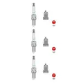 3x NGK 2641 Zündkerze für Maserati Ghibli II Lancia Thema 834