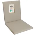 Herlag Sunny Niedriglehner-Auflage 103x50x4 cm | wetterfest & UV-beständig | wasserfest | waschbarer Bezug mit Reißverschluss | Gartenstuhl Auflage | Öko-Tex 100 | Natur