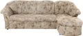 DOMO collection Ecksofa Pegnitz, elegante Rückensteppung, kompakte Stellmaße 238/141cm, L-Form, wahlweise mit Bettfunktion