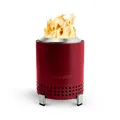 Solo Stove Mesa Tischfeuer mit Standfuß | Raucharmes Mini Outdoor Tischkamin, Befeuert mit Pellets oder Holz, Edelstahl, Inkl. Tragetasche, 17,5 x 13 cm, 635 g, Rot