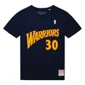 Stephen Curry #30 Golden State Warriors NBA Mitchell & Ness Player T-Shirt Navy-