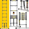 𝐂𝐑𝐀𝐅𝐓𝐅𝐔𝐋𝐋 Aluminium Teleskopleiter | 𝟑 𝐉𝐀𝐇𝐑𝐄 𝐆𝐀𝐑𝐀𝐍𝐓𝐈𝐄 - Trittleiter - Leiter ausziehbar - Stehleiter - Ausziehleiter - Alu Anlegeleiter (4.4 Meter)