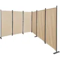 Quick Star Paravent 3/4/6 Teilig, Mehrere Farben & Größen Faltbare Stellwand Blickdicht beige 340 cm x 170 cm x 22 cm