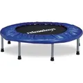 Relaxdays Indoor Trampolin Stahl Kunststoff Polyester Blau Klappbar Rutschfest Ø 95 cm 7,4 kg
