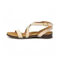 El Naturalista für Damen. 2580211ZZ005_020 Ledersandalen N5802 Panglao beige (41), Wohnung, Schnalle, Lässig