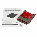 Adapter SSD Startech SAT32MSAT257 Rot Silberfarben SSD mSATA