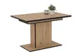 Esszimmertisch Ariana I T, Säulentisch, ausziehbar 120-160 cm, artisan-eiche / s