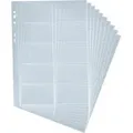 DURABLE Visitenkartenhülle Visitenkartenringbuch Visifix Ersatzhüllen A4 VE=10 Stück