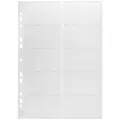 DURABLE Prospekthülle 1 Erweiterungssatz mit 10 Hüllen VISIFIX® 200 DIN A4, Geeignet für Visitenkarten mit den Maßen max. 9 x 5,7 cm weiß