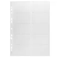 DURABLE Prospekthülle 1 Erweiterungssatz mit 10 Hüllen VISIFIX® 200 DIN A4, Geeignet für Visitenkarten mit den Maßen max. 9 x 5,7 cm