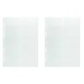 Durable Visitenkartenhüllen A4, für Ringbücher und Ordner, 10 Stück, transparent