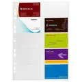 10 x Durable Visitenkartenhüllen Visifix A4 für 20 Karten 90 x 57mm 238919