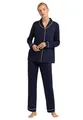 Damen Pyjama 1/1 Arm deep navy XS