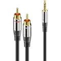 Sonero S-AC600-001 (1 m, AUX Kabel, Cinch Kabel) (S-AC600-001)