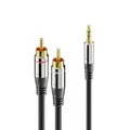Sonero 2x Cinch auf 3,5mm Audio Kabel 1,0m S-AC600-001