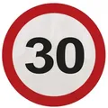 30. Geburtstag Verkehrsschild 20 Servietten