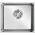 MONDO Einbauspüle Küchenspüle 1 Becken Edelstahl Poliert KANIS-50-ED 49x 44 cm inkl. Zubehör - Silber