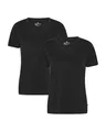 DANISH ENDURANCE 100% Merino Shirt Damen, Geruchsresistentes Tshirt, 2er-Pack, Schwarz, L
