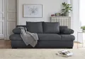 COLLECTION AB Schlafsofa Chicago, B: 200 cm, Liegefl. 146x200 cm, Bettfunktion, Bettkasten & 2 Armlehnenkissen, Federkern