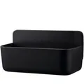 Tesa Duschablage Lavaa M, schwarz matt, Duschkorb aus Kunststoff, 26 x 11 x 13 cm