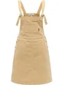 Ragwear Damen modisches Latzkleid leichtes Minikleid aus kuschelig weichem Babycord-Material Zekke Cordy Sand Gr. L