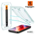 Spigen 2x Displayschutz für iPhone 16 Plus / 15 Plus Schutzglas Panzerfolie