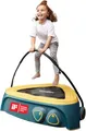 BERG Hoppaa Kindertrampolin für 1–4 Jahre | Indoor & Outdoor Mini Trampolin für Kleinkinder | sicheres Trampolin mit Haltegriff | Motorik- und Gleichgewichtstraining | rutschfestes Design