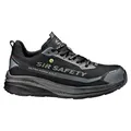 Sir Safety UNIQUE Herren Sicherheitsschuh S1PS ESD Fiberglaskappe metallfrei schwarz, 43, Schwarz - Schwarz - 43