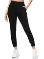 REPUBLIX Jogginghose Damen Jogger Sporthose Jogging Sweat Pants RD-025 Schwarz XS