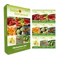 Obst Samen Set – 9 Sorten Obst Samen – Anzuchtset – inkl. Physalis, Wassermelone, Honigmelone, Erdbeere, Melonenbirne, Rhabarber, Goji & Mehr – Ideal als Geschenkset