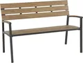 Lesli Living Gartenbank "Arezzo" Teaklook 120 cm