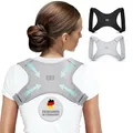 Back Bodyguard Haltungskorrektur - Innovativer gerader Rücken Gurt - Posture corrector men - Rückenbandage - Hohlkreuz Korrektur - Körperhaltung verbessern - Grau, L