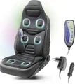 WALSER Massage Sitzauflage Auto Relax Drive, PKW Massagesitzauflage, Auto Massagesitzauflage mit 5 Massage Programmen, Rückenmassagegerät Auto, Massageauflage für den Rücken, Massagegerät Autositz