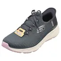 Skechers Damen EdgerideShoes, Marineblauer Strick, Lavendelbesatz, 41 EU