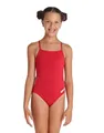 Arena Girls Team Challenge Solid Swimsuit - Red/White