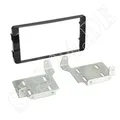 Doppel 2-DIN Radio Blende Radiohalterung  MITSUBISHI ASX ab 2015 piano schwarz