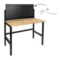 rikta Klappbare Werkbank | Klappbarer Werktisch | Freistehend | ca. 121,5 x 64,6 x 142,0 cm (BxTxH) | Belastbarkeit 150 kg | FSC Holz-Arbeitsplatte