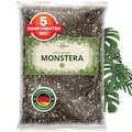 ORAGARDEN Monstera Erde für Zimmerpflanzen und Garten - 1L Monstera Substrat für Pflanzen, Palmen, Blumen - 5 Komponenten Blumenerde