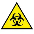 BIOHAZARD AUFNÄHER PATCH LOGO GELB RADIOAKTIV 10x10cm FLICKEN ABZEICHEN