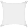 Estexo - Sonnensegel Sonnenschutzsegel Sonnendach Sonnenschutz Uv-schutz Sichtschutz Hdpe Weiß / 5x5m (quadrat)